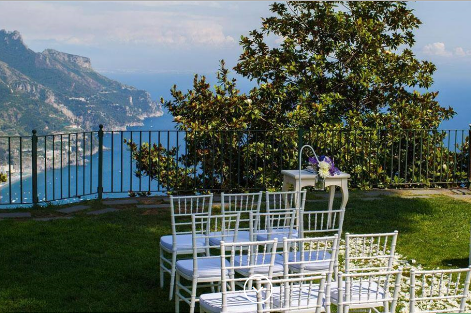 Gardens of Principessa di Piemonte, Ravello - Beautiful gardens of Ravello town hall for a civil ceremony with a view.Read More...